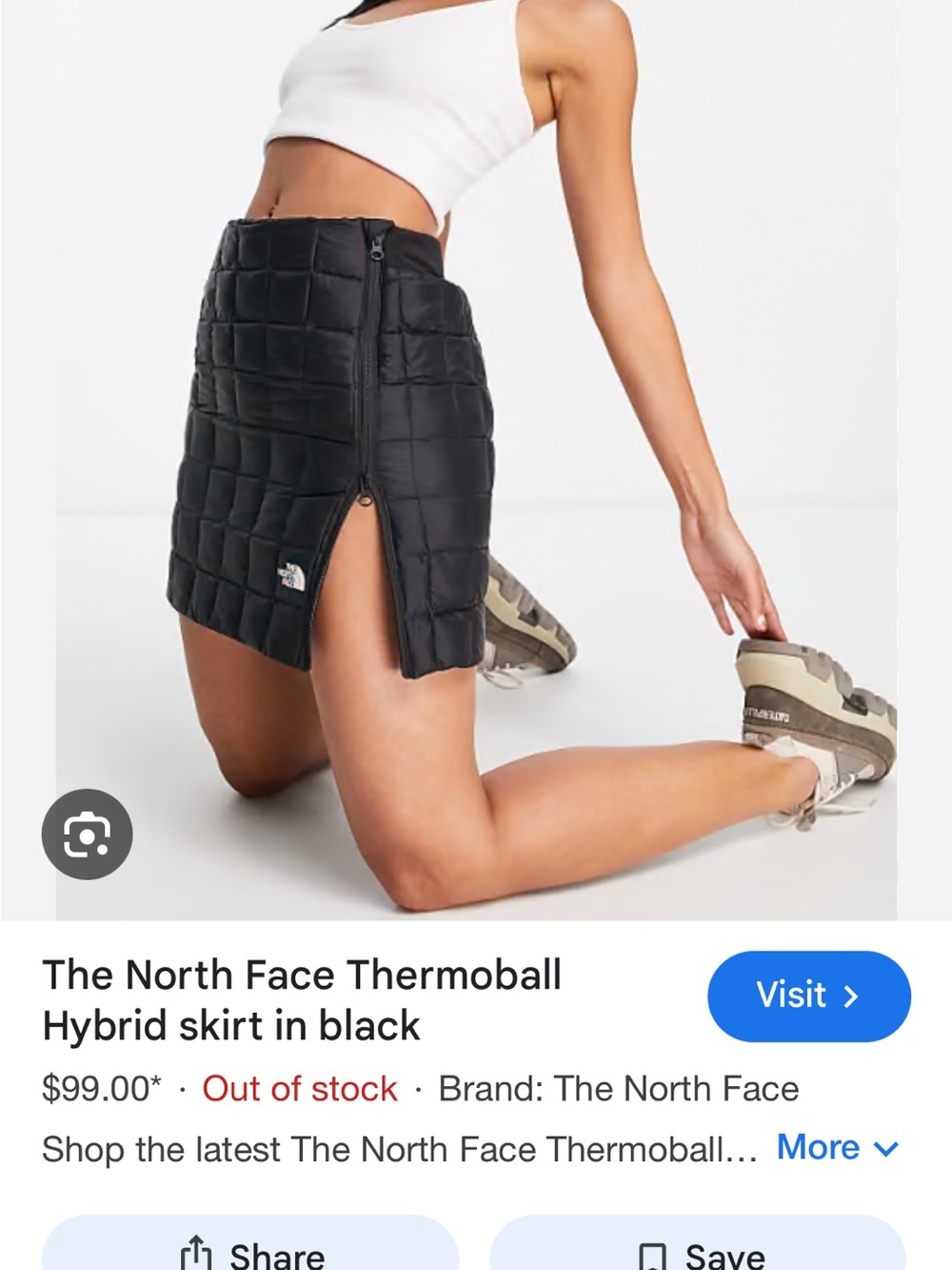 The North Face thermoBall skirt XS like new